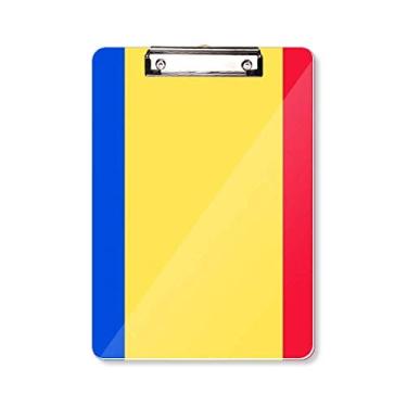 Imagem de Bandeira nacional da Romênia Europa país prancheta pasta bloco de notas placa de apoio A4
