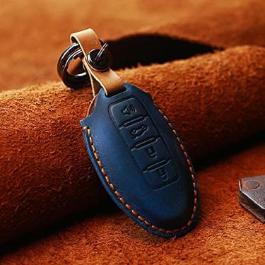 Imagem de Porta-chaves do carro em couro, porta-chaves, adequado para Nissan Qashqai J10 J11 X-Trail t31 t32 chuta Tiida Pathfinder Murano
