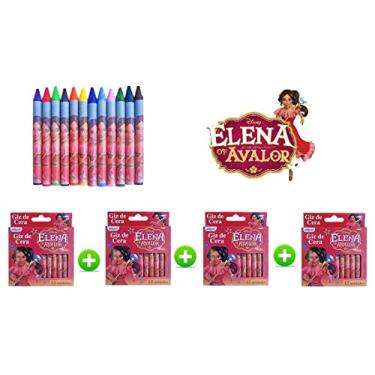 Imagem de Giz de Cera, Disney, Estampa Elena, Pacote de 12