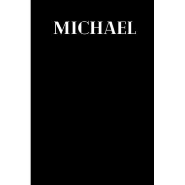 Imagem de Notebook - Michael: 120 Page premium notebook with black cover for someone named Michael