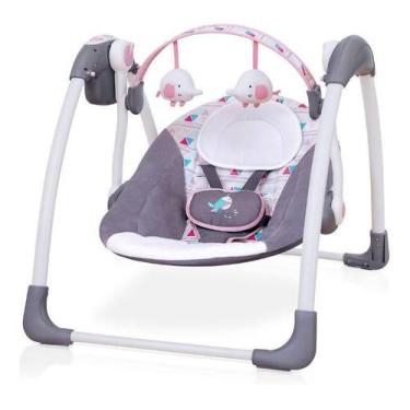 Imagem de Cadeira De Descanso E Balanço Automático Mastela Plush Toys Rosa - Ibi