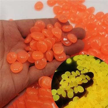 Imagem de Seixos fluorescentes, seixos que brilham no escuro 300 peças, pedras brilhantes para de...