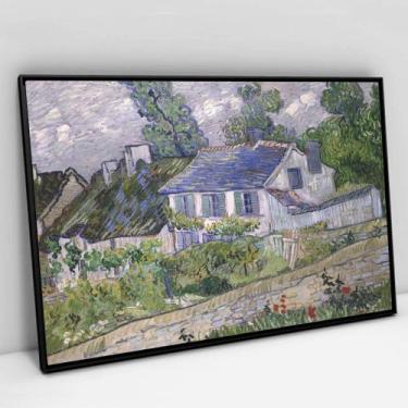 Imagem de Quadro Decorativo Casas Em Auvers - Van Gogh Em Tela Canvas - Tacolado