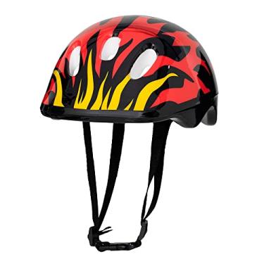 Imagem de Capacete Infantil Chamas, Vermelho