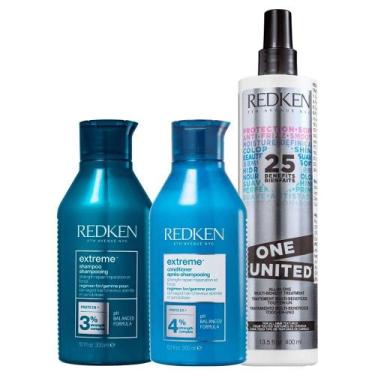 Imagem de Redken Extreme Shampoo 300ml + Condicionador 250ml + Redken One United