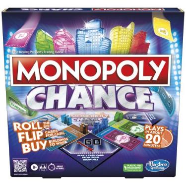 Imagem de Jogo De Tabuleiro Monopoly Chance Para Adultos E Crianças
