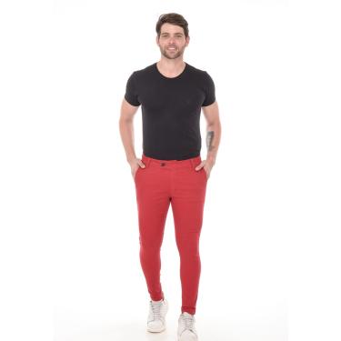 Imagem de Calça Masculina Sport Fino Básica Tendência Calça Cropped