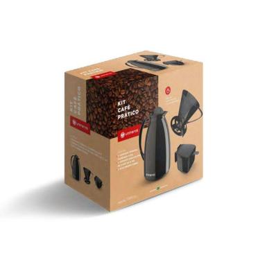 Imagem de Garrafa Térmica Kit Cafe Pratico - Rosa