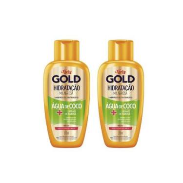 Imagem de Shampoo Niely Gold 275ml Agua Coco Hidratação - Kit C/2Un