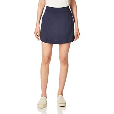 Imagem de Callaway Saia de golfe feminina Opti-Dri sólida de 43 cm com tecido elástico e tecnologia de emagrecimento TrueSculpt, Pavão, G