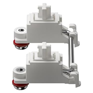 Imagem de GATERON Estabilizador de parafuso para 60% interruptor de satélite de teclado mecânico 7U 6.25U 2U (branco)