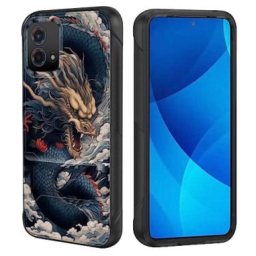 Imagem de GFEWYTJYJ Capa para Moto G Stylus 5G 2023, capa de celular resistente à prova de choque de camada dupla com suporte | Capa protetora militar à prova de quedas para Motorola Moto G Stylus 5G 2023, Cool