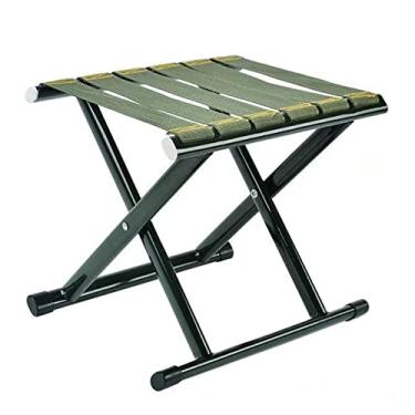Imagem de Espreguiçadeiras Banco de acampamento Banco dobrável portátil Banco de pesca dobrável de aço leve com capacidade de carga de 200 kg para acampamento, pesca, piquenique, viagens e caminhadas / 3117