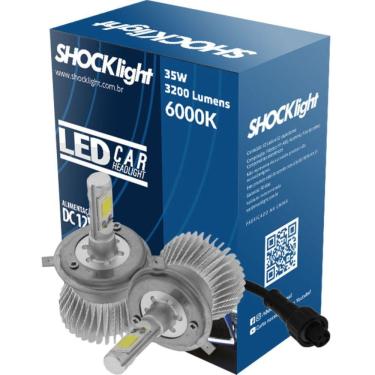 Imagem de Lampada Led Head Light H4 Shocklight 3200 Lumens C/ Reator