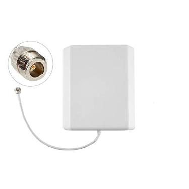 Imagem de XRDS-RF Antena de painel interno de banda larga direcional para montagem na parede amplificador de sinal 8dBi WiFi antena externa 698 a 2700 MHz