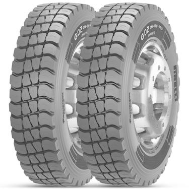 Imagem de 2 Pneu 275/80R22.5 Prometeon by Pirelli G02 On-Off Pro Drive