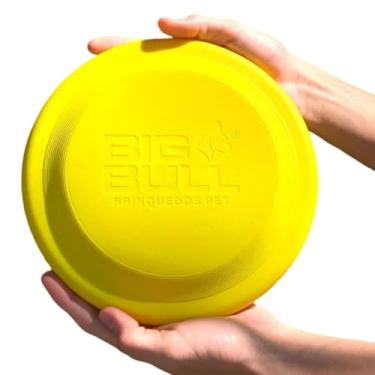 Imagem de Frisbee Pet Brinquedo Cachorro Aerodinâmico Disco Big Bull para Porte Grande (Amarelo)