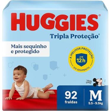 Imagem de Fralda Descartável Huggies -  Tripla Proteção Hiper - Tam. M (5,5 A 9,