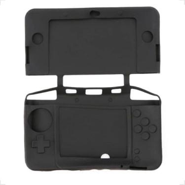 Imagem de Case Capa Protetora De Silicone Gel Lavável Compatível Para Nintendo New 3DS (PRETO)
