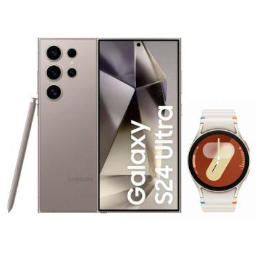 Imagem de Smartphone Samsung Galaxy S24 Ultra 6,8 Galaxy AI - 512GB + Smartwatch