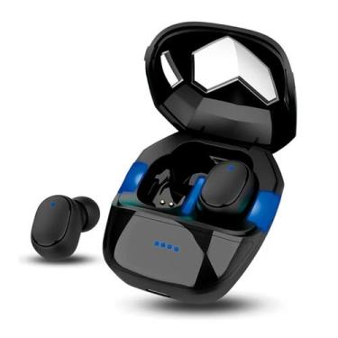 Imagem de Fone De Ouvido Gamer Com Led Bluetooth Sem Fio Wireless Case Carregado