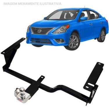 Imagem de Engate Reboque Rabicho Fixo Versa 2011 a 2020 450Kg - BRACONI