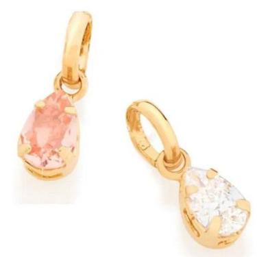 Imagem de Pingente banhado ouro 3x 24k 18k e 22k  feminino infantil zircônia got