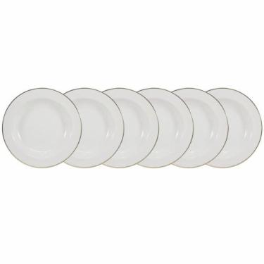 Imagem de Conjunto de Pratos Fundos 06 Peças Itamaraty Ouro Schmidt