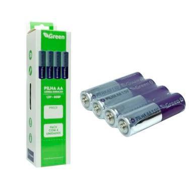 Imagem de Pilha Alcalina AA com 4 unidades Green Chip Sce R06P - 022-7003