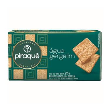 Imagem de Biscoito Salgado Piraquê Água Gergelim 215g - Piraque