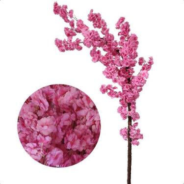 Imagem de Cerejeira Curvada Japonesa Cores Árvore Artificial Sem Vaso Decoração 