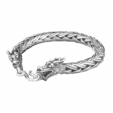 Imagem de Pulseira De Bali Trançada 8mm Em Prata 925 - DR Joias