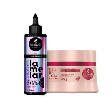 Imagem de Máscara Líquida Haskell Lamelar + Máscara Queratina 300g