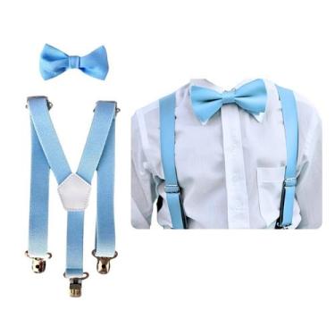 Imagem de Kit Suspensório E Gravata Borboleta Juvenil Criança 10 a 16 Anos - MCO