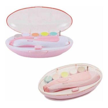 Imagem de Aparador De Unhas Cortador Eletrico Bebe Silencioso Rosa - Friburgo Co