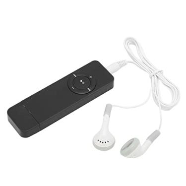 Imagem de Leitor de MP3 Portátil Com Suporte de Som Sem Perdas Mini Leitor de Música de 64 GB para Estudantes (Preto)