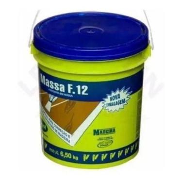 Imagem de F12 Massa P/ Calafetar Madeira Cor A Escolher 6,50kg Viapol, Branco