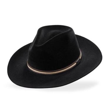 Imagem de Chapéu Mundial Country Aveludado Embaixador Unisex, Preto, P