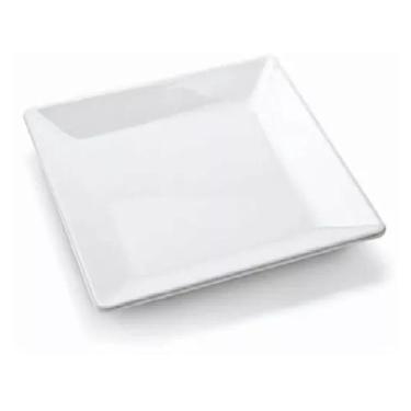 Imagem de Jogo 10 Pratos Quadrado 20cm em Melamina Para Restaurantes - Best