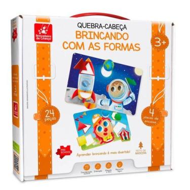 Imagem de Jogo Educativo Brincando Com As Formas 24 Peças - Brincadeira de crian