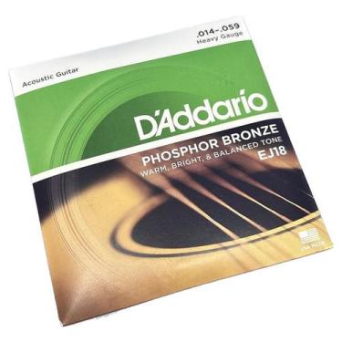 Imagem de Encordoamento Aço 014 Violão Daddario EJ18 Phosphor Bronze - D'Addario
