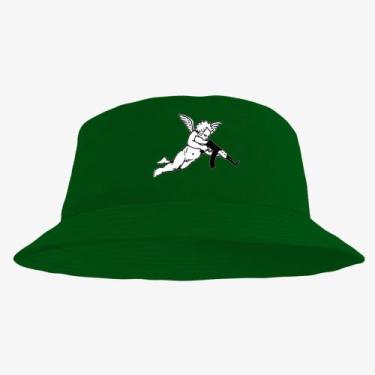 Imagem de Boné Chapéu Bucket Hat Estampado Anjo - MP Moda Masculina, Único, Verd