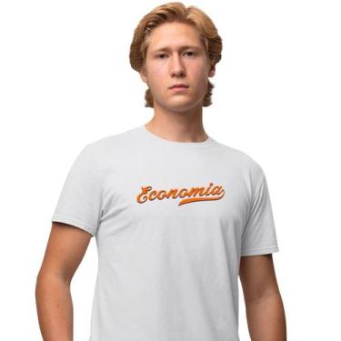 Imagem de Camisa Camiseta Masculina Estampada Economia Baseball 100% Algodão Fio