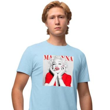 Imagem de Camisa Camiseta Masculina Estampada Madonna 100% Algodão Fio 30.1 Pent