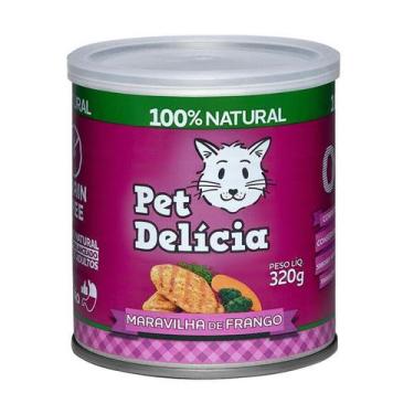 Imagem de Ração Úmida Pet Delícia para Gatos Sabor Maravilha de Frango - 320g