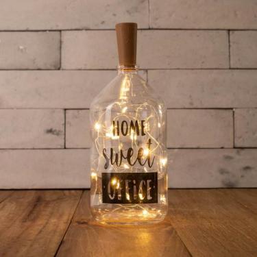 Imagem de Garrafa Vidro Luminária Decoração Frases Com Rolha Led - Maryland Deco