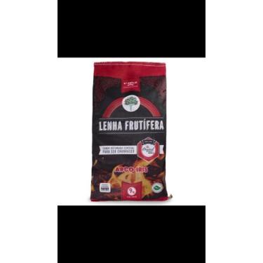 Imagem de Lenha Frutifera Arco Iris 9kg Laranjeira - Carvão Arco Íris 