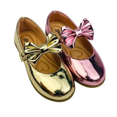 Imagem de Kit Com 2 Pares Sapatilha Infantil Menina Boneca Verniz Confortável SP