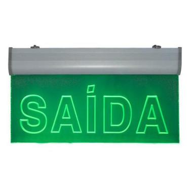 Imagem de Placa de Sinalização para Saída de LED AC-15 110V - UNIK Iluminação
