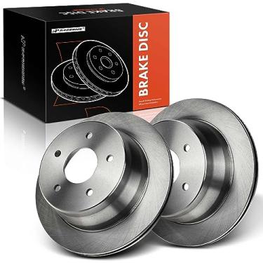 Imagem de A-Premium Rotores de freio a disco ventilados traseiros de 11,61 polegadas (295 mm) compatíveis com modelos selecionados Buick, Cadillac, Chevy, Oldsmobile e Pontiac - Blazer, S10, Jimmy, Sonoma,